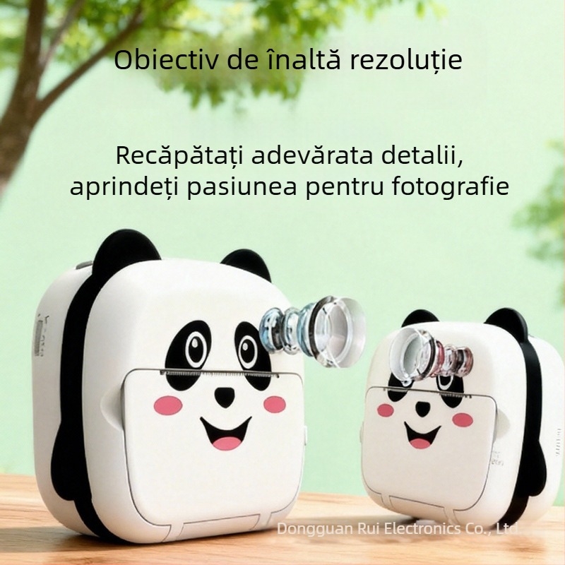 Cameră pentru copii cu imprimare instantanee, fotografii și videoclipuri, imprimă direct de pe telefon prin WiFi (Model KX-13, ecran LCD de 2,4 inchi, 12MP, autonomie baterie 3h)