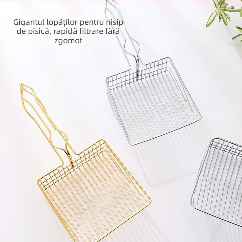 Lopată pentru nisip de pisici, metalică, pentru pisici, marcă xlin (Material: Metal; Potrivit pentru: Pisici; Importat: Nu; Brand: xlin)