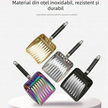 Lopățică pentru nisip de pisică, oțel inoxidabil 430, brand Smooth Sailing, fără import