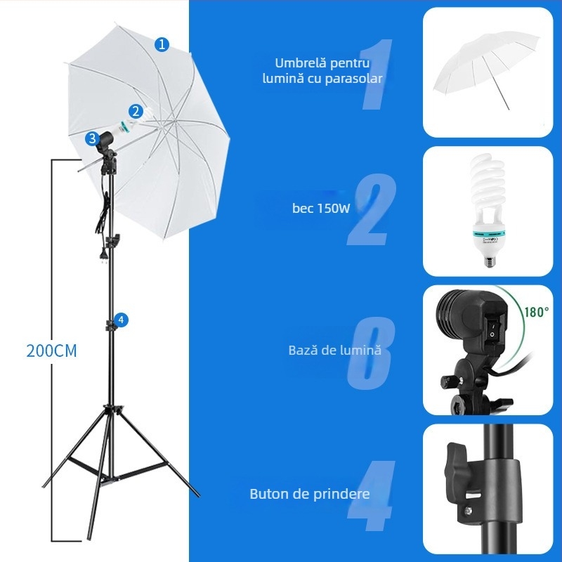 Kit foto Ts-23, construcție metal și țesătură, lansat în 2022, greutate 5 kg