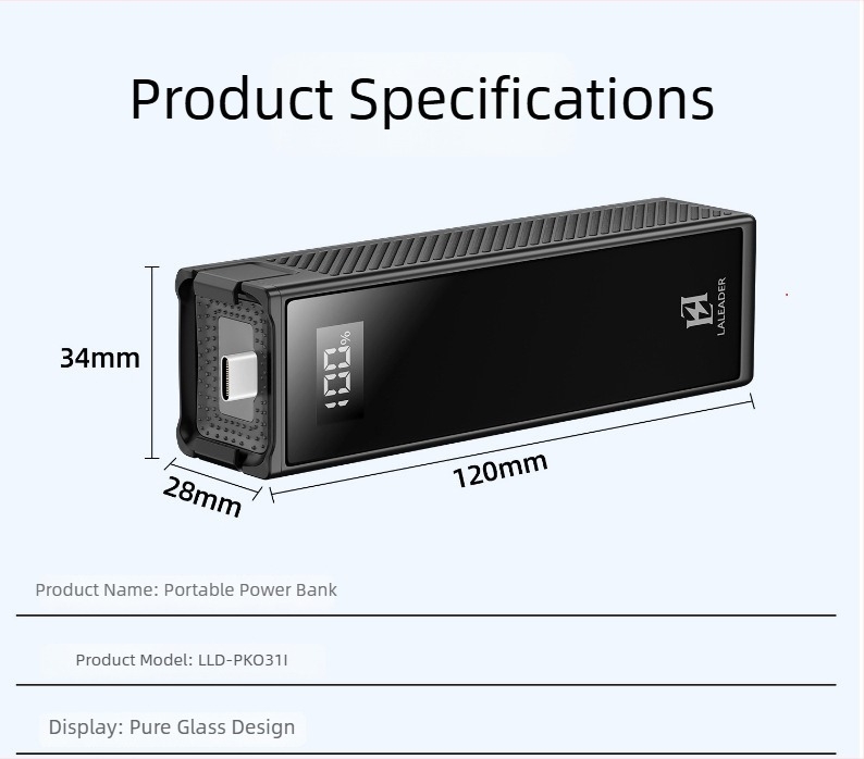 Mâner Baterie pentru DJI Pocket 3, 5000mAh, Încărcare Rapidă 22W, 3C Certificat