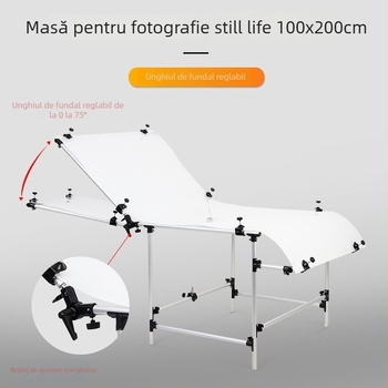 Masă de fotografiat natură statică din aliaj de aluminiu, pliabilă, portabilă, pentru fotografie de produs, 4 kg