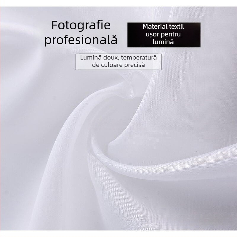 Fundal alb din poliester pentru fotografie – pânză translucentă cu motiv fluturi pentru studio