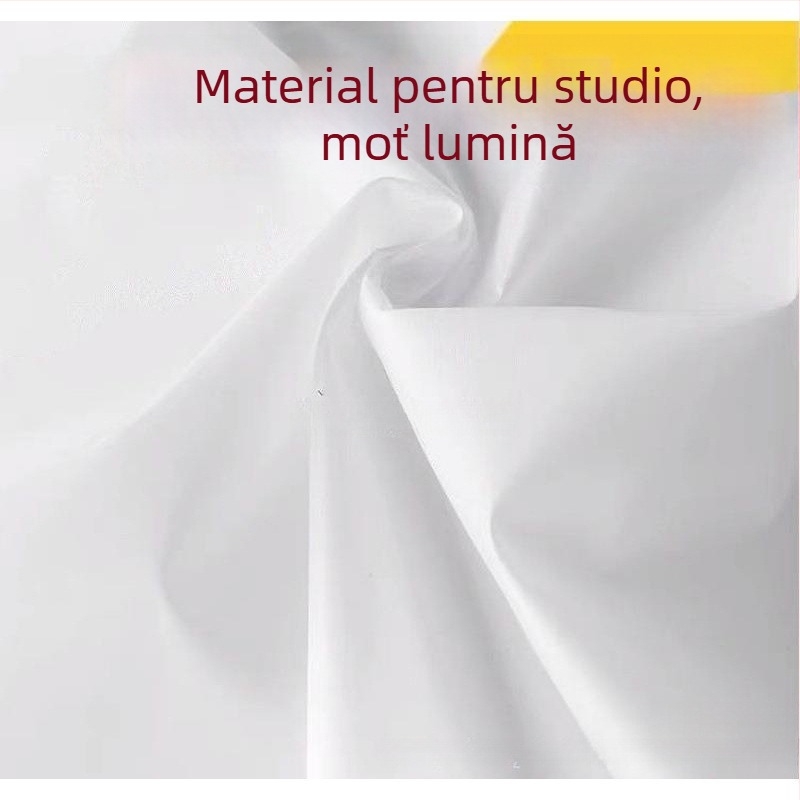 Fundal alb din poliester pentru fotografie – pânză translucentă cu motiv fluturi pentru studio
