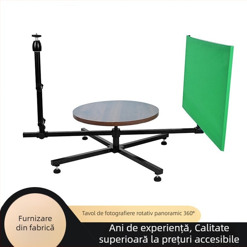Platformă rotativă pentru aparat de fotografiat, 360°, din aliaj de magneziu, pentru fotografie și videografie