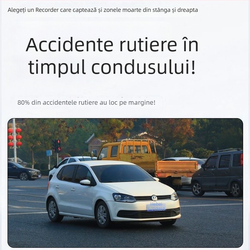 Iron General dash cam 4K Ultra-Clear cu înregistrare panoramică 360°, unghi de vizualizare 170°, ecran de 3,0 inch, monitorizare parcare și vedere de noapte îmbunătățită