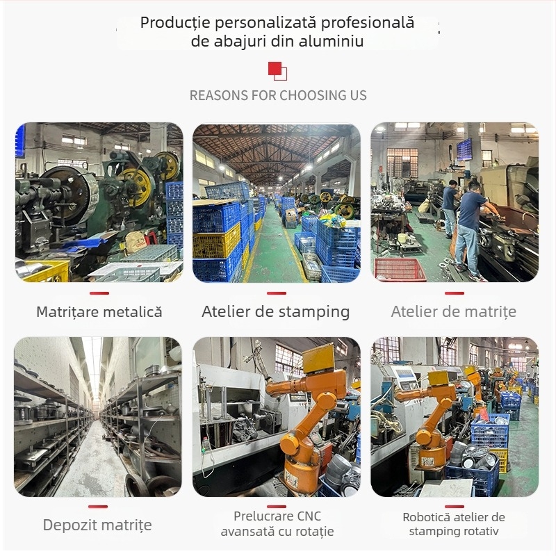 Abajur din aluminiu pentru bliț de studio – corp rotativ presat, finisaj cu reflexie înaltă, interfață bayonet, Hangyue