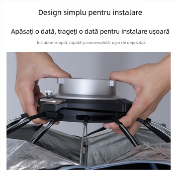Softbox cu plasă pentru iluminat Godox, design parabolic profund, montaj rapid, construcție din aliaj de aluminiu, încărcare maximă 2–5 kg