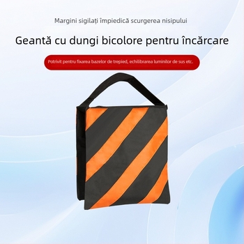 Sac de nisip ponderat pentru fotografie, pânză groasă cu dungi, sac de greutate tip C pentru echilibru
