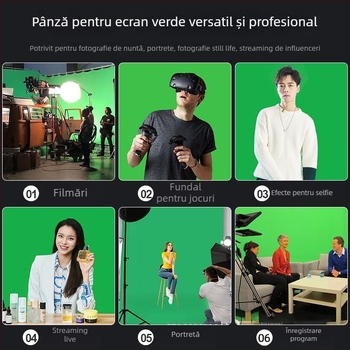 Ţesătură de fundal pentru studio – ecran verde Light and Shadow