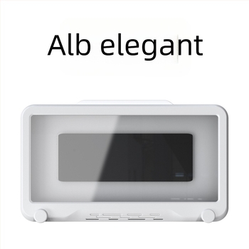 Suport pentru telefon de baie, impermeabil, cu bază rotativă, montat pe perete, din plastic