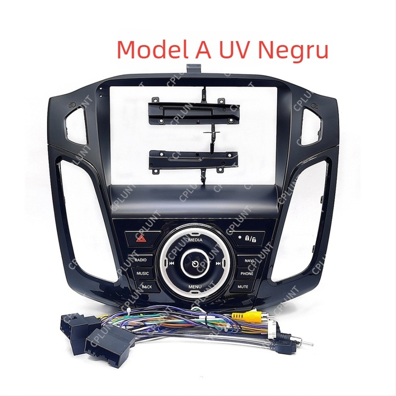 Ramă panou bord Ford Focus pentru navigație Android, ABS+PC, compatibil cu Ford Focus 2012–2019, greutate 1 kg