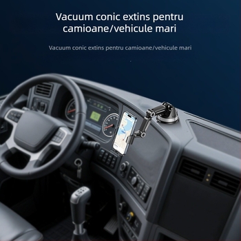 Yesido Suport auto pentru camioane – ventuză de birou, telescopic rotativ pentru telefon (ABS+TPU)