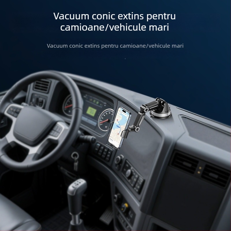 Yesido Suport auto pentru camioane – ventuză de birou, telescopic rotativ pentru telefon (ABS+TPU)