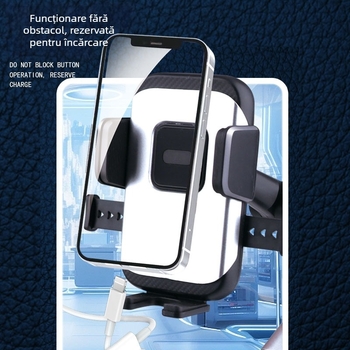 Suport auto pentru telefon cu mecanism rotativ, ventuză mare, compatibil cu bordul și parbrizul, aliaj, universal