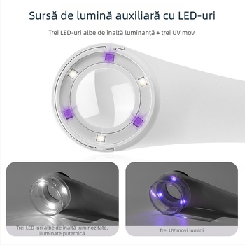 Lupa de mână Sun Fire, mărire 10x, lentilă din sticlă K9, disponibile mărci private licențiate