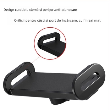 Suport de birou pentru tablete și telefoane — prindere reglabilă și rotativă, aliaj de aluminiu, sistem anti-vibrații, compatibil universal