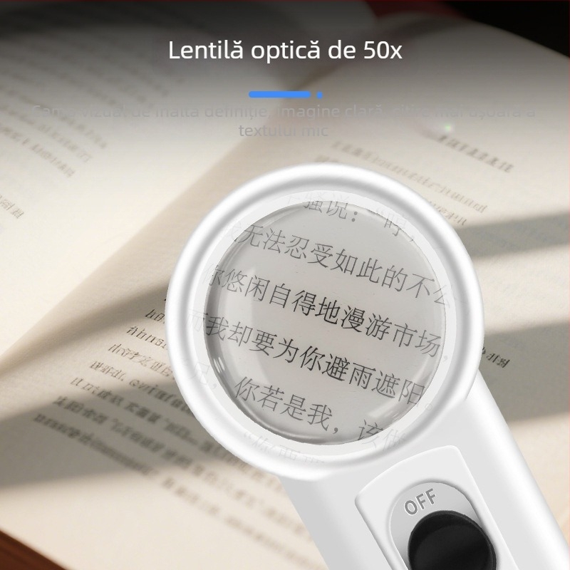 Lupă de mână cu LED pentru întreținere electronică – mărire înaltă definiție pentru repararea IC-urilor și a plăcilor de bază