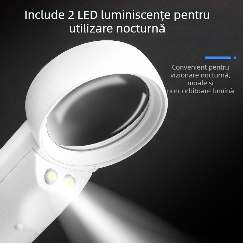 Lupă de mână cu LED pentru întreținere electronică – mărire înaltă definiție pentru repararea IC-urilor și a plăcilor de bază