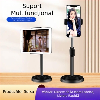 Stativ de birou telescopic pentru telefon și tabletă — Universal, Model Support, Cod Sjzj20, pentru videoclipuri scurte