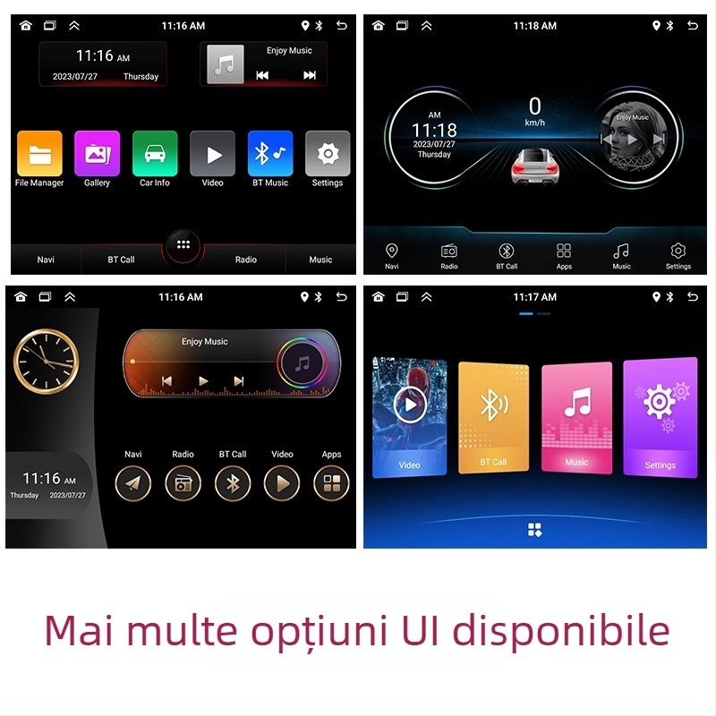 Navigator GPS Android all-in-one pentru mașină cu MP5, Bluetooth și cameră de mers înapoi