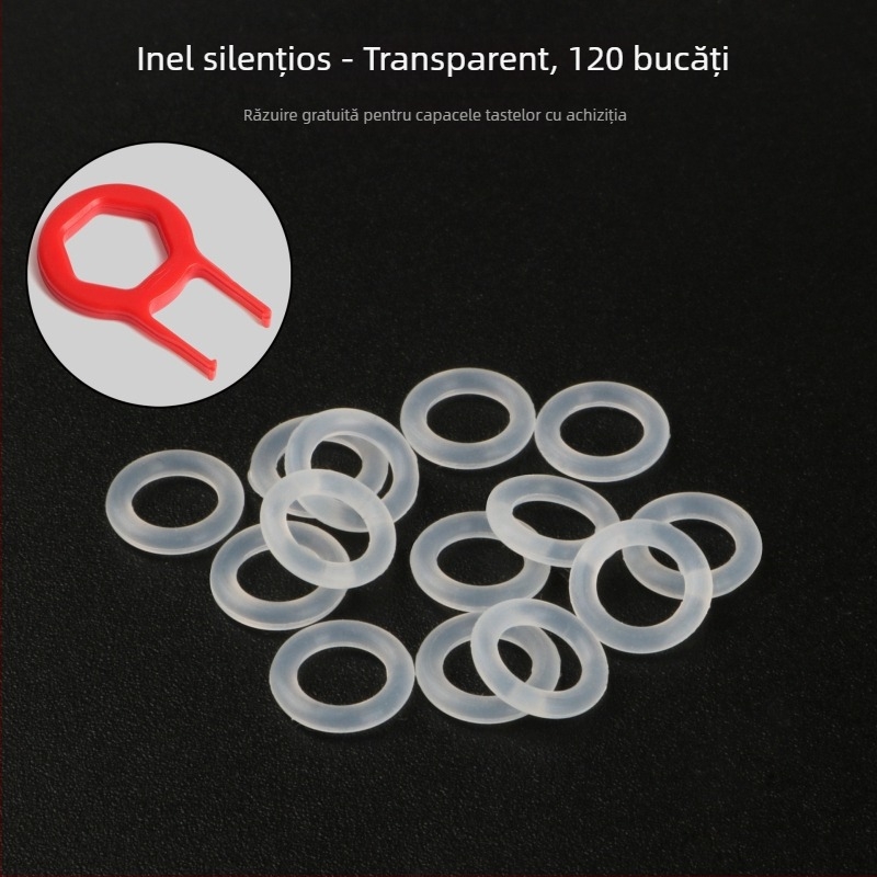 Inel de amortizare pentru tastatură mecanică cu amortizor din cauciuc siliconic pentru G710 (cauciuc siliconic, amortizator, reducerea zgomotului)