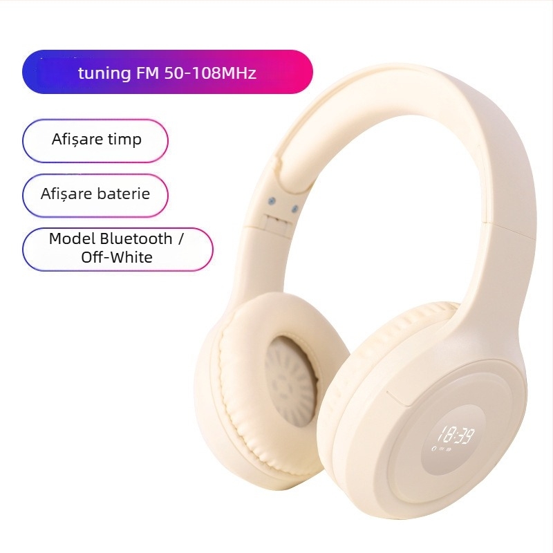 Căști pentru examenul de limba engleză la facultate: durată bateriei peste 8 ore, Bluetooth 5.4, rază de 10 m, afișaj digital, latență redusă pentru e-sports