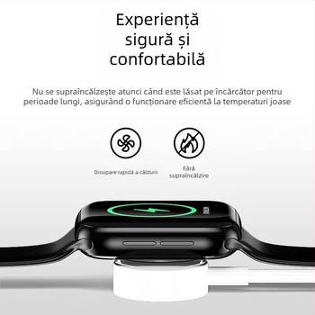 Bază de încărcare wireless magnetic pentru Apple iWatch, interfață USB, QC2.0, 5W, 1A