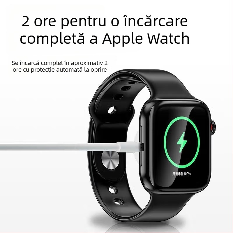 Bază de încărcare wireless magnetic pentru Apple iWatch, interfață USB, QC2.0, 5W, 1A