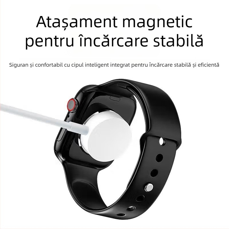 Bază de încărcare wireless magnetic pentru Apple iWatch, interfață USB, QC2.0, 5W, 1A