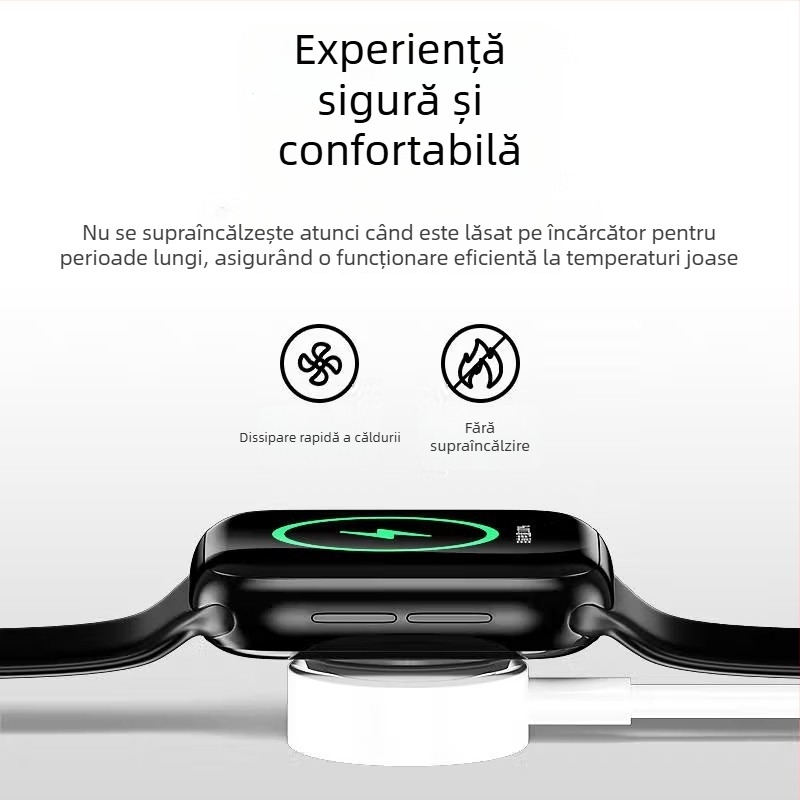 Bază de încărcare wireless magnetic pentru Apple iWatch, interfață USB, QC2.0, 5W, 1A