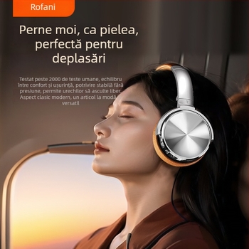 Headset cu anulare a zgomotului, Bluetooth 5.4, rază de 10 m, stereo, autonomie 4–8 h