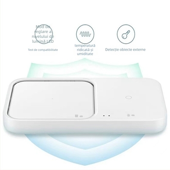 EP-P5400 Bază de încărcare wireless cu ventilator — încărcare rapidă 15W, Qi, ieșire 2A, pentru Samsung