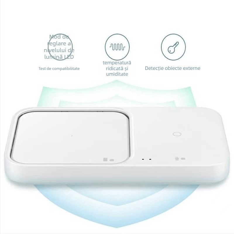 EP-P5400 Bază de încărcare wireless cu ventilator — încărcare rapidă 15W, Qi, ieșire 2A, pentru Samsung