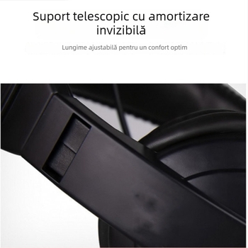 Căști cu fir cu microfon pentru PC – mufă 3,5 mm, 32 Ω, răspuns în frecvență 38–40 Hz, cablu 1,5 m