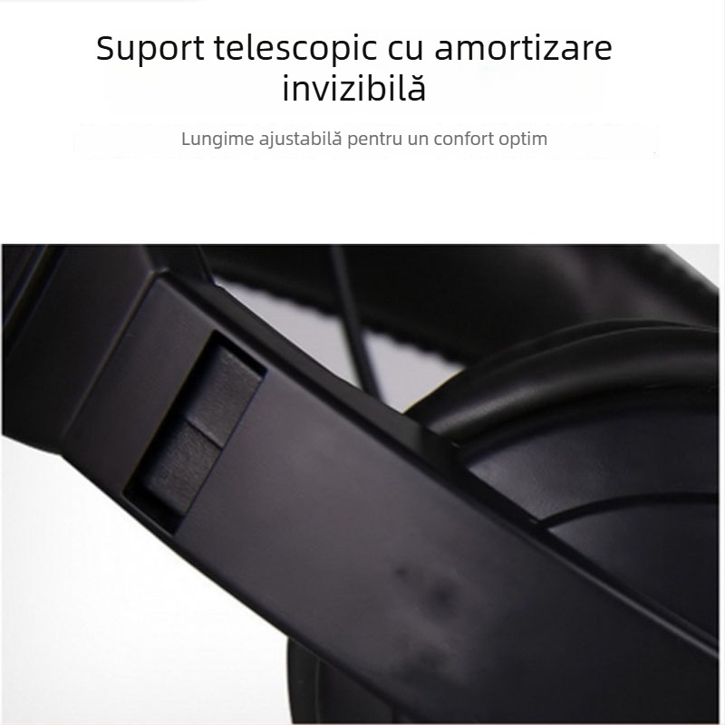 Căști cu fir cu microfon pentru PC – mufă 3,5 mm, 32 Ω, răspuns în frecvență 38–40 Hz, cablu 1,5 m