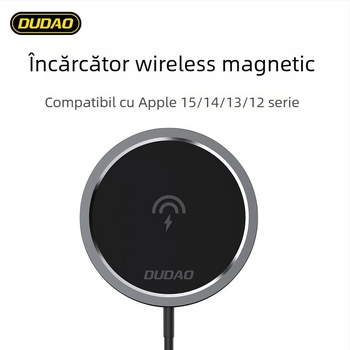 Încărcător fără fir A12XS 15W cu MagSafe pentru iPhone 13/17 Pro Max – PD, 3A