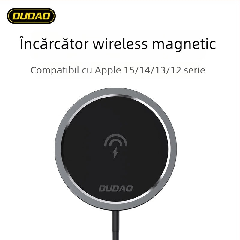 Încărcător fără fir A12XS 15W cu MagSafe pentru iPhone 13/17 Pro Max – PD, 3A