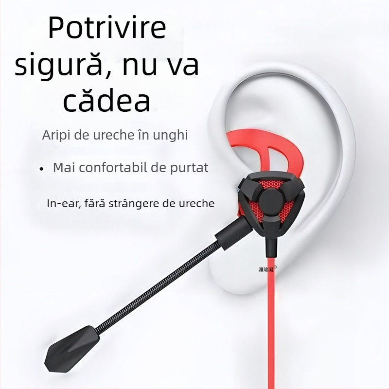 Căști de gaming cu microfon, in-ear, cu fir, pentru PC/Desktop/Laptop, 3,5 mm, 20–20000 Hz, 16 Ω