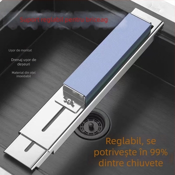 Suport pentru ascuțit cuțite pentru uz casnic, corp foarte gros, montaj reglabil la chiuvetă, unealtă de ascuțire rapidă