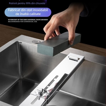 Suport pentru ascuțit cuțite pentru uz casnic, corp foarte gros, montaj reglabil la chiuvetă, unealtă de ascuțire rapidă