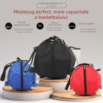Geantă de baschet Unique, rucsac multifuncțional pentru depozitare echipament de antrenament baschet, geantă sport cu bretele duble