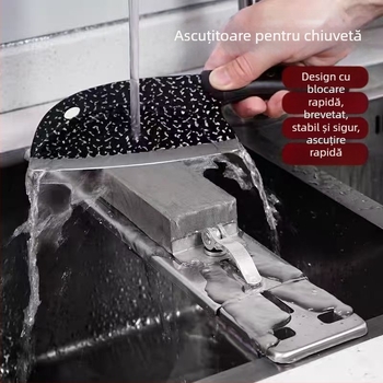 Suport pentru piatră de ascuțit, din aluminiu, reglabil și economisitor de efort, suport de bucătărie în stil modern (lansare 2025)