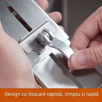 Suport pentru piatră de ascuțit, din aluminiu, reglabil și economisitor de efort, suport de bucătărie în stil modern (lansare 2025)