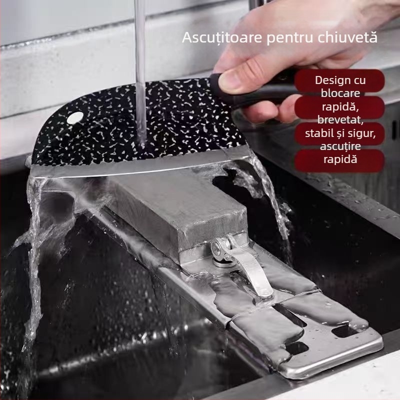 Suport pentru piatră de ascuțit, din aluminiu, reglabil și economisitor de efort, suport de bucătărie în stil modern (lansare 2025)