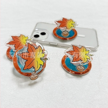 Suport pentru telefon mobil — magnetic, Snap-on, compatibil universal, design retractabil, ABS+TPU.