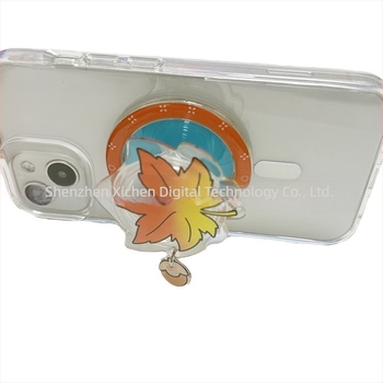 Suport pentru telefon mobil — magnetic, Snap-on, compatibil universal, design retractabil, ABS+TPU.