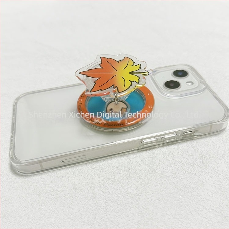 Suport pentru telefon mobil — magnetic, Snap-on, compatibil universal, design retractabil, ABS+TPU.