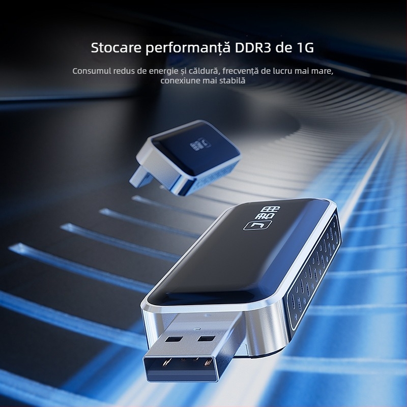 Adaptor CarPlay către CarLife wireless pentru mașini Android (Model U7, Procesor dual-core, 1GB RAM, Interfață USB, Android Car versiunea 5.0+)