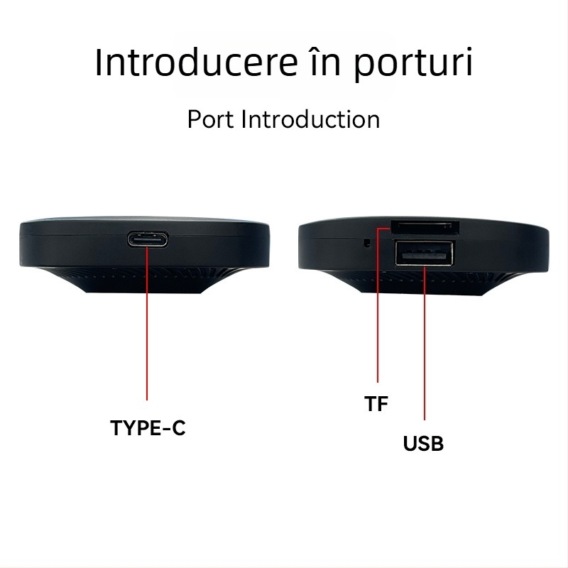 Box CarPlay wireless A11 cu ventilator, 2GB RAM, 32GB ROM, Interfață USB